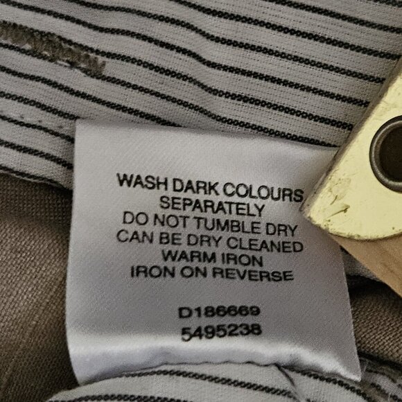 Linea Pants Mens 36R Beige Linen Pockets Classic Drawstrings Minimalist Preppy - Picture 11 of 15